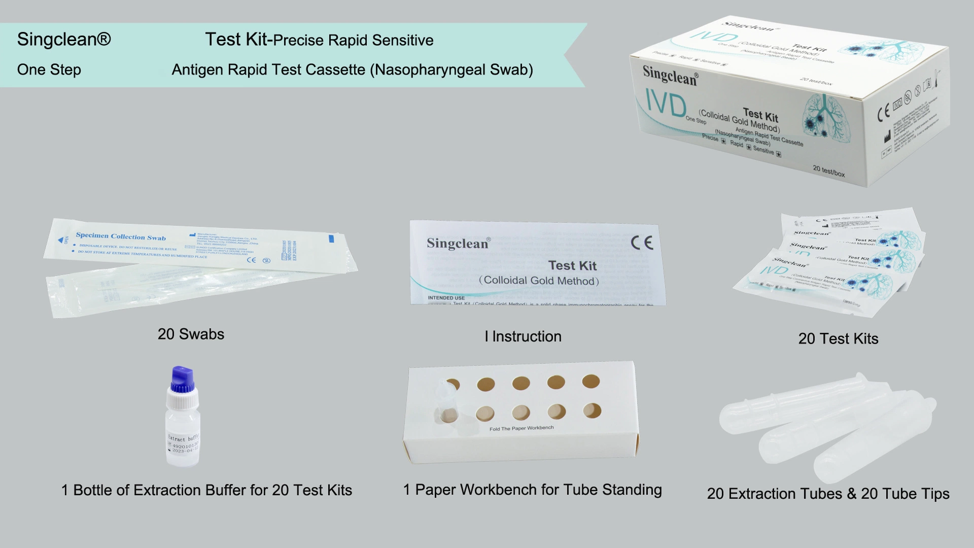 CE Rapid Test Kit Antibody/Nasal Swab Ivd