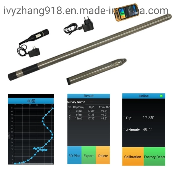 Multi Shot North Seeking Gyroscopic Shot Survey Tool Borehole Magnetic Shot Inclinometer for Mining and Geotechnical Borehole Investigation