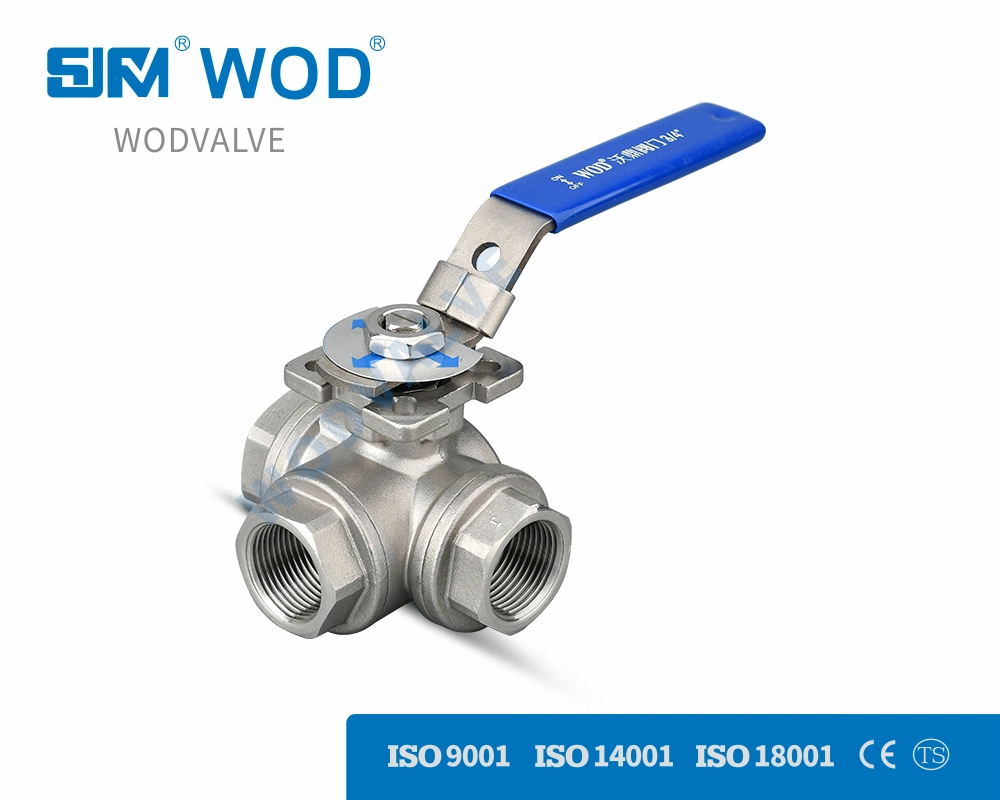 3way Ball Valve CF8/CF8m