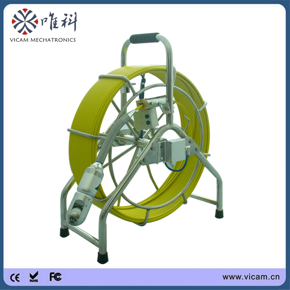 60 метров кабеля из стекловолокна шток толкателя канализационной линии оборудование для камер с 50мм Регулировка наклона камеры вращения головки блока цилиндров