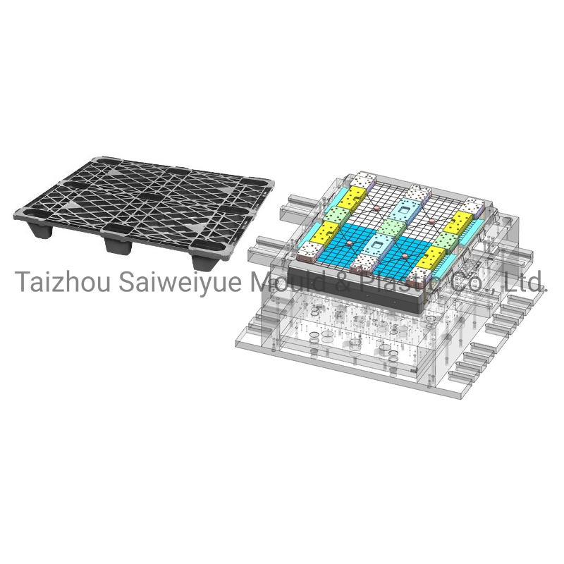 Industrial Plastic Pallet Mold Stackable HDPE Transport Tray Injection Mould