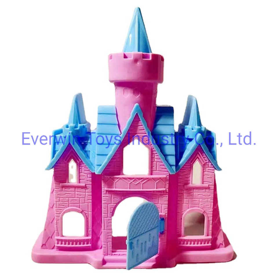 Preschool Plastic Toys Doll House Mini Playground Toy for Kids