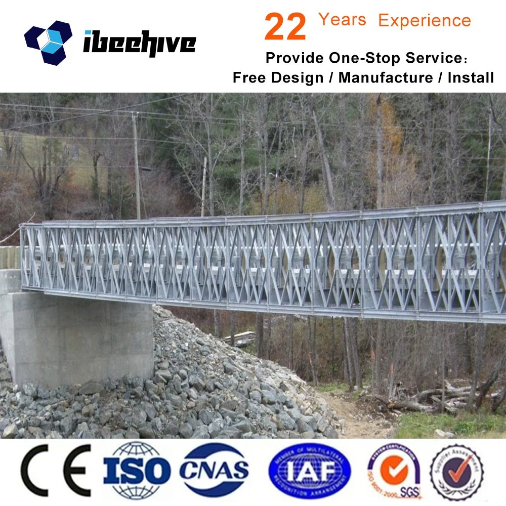 Tragbares Handbuch Temporäre Bailey Bridge Kosten Metallbrücke