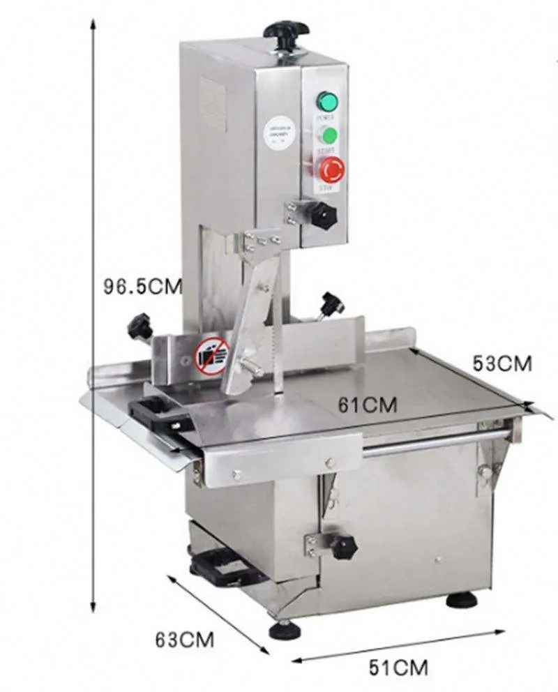 Stainless Steel Electric Cutting Meat Bone Saw Machine