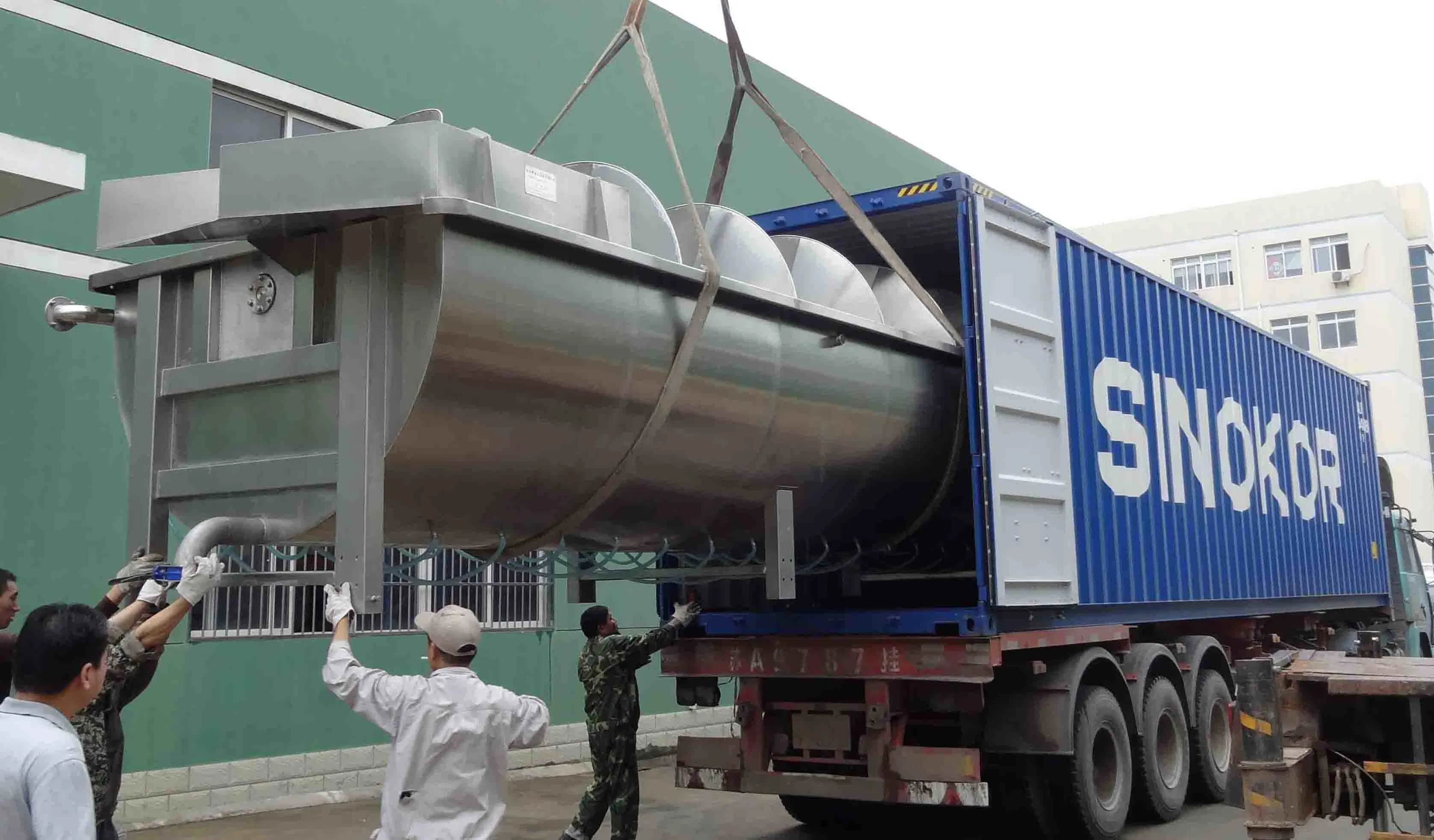 El tornillo Pre-Cooling máquina para las aves de corral Pollo Equipo sacrificio