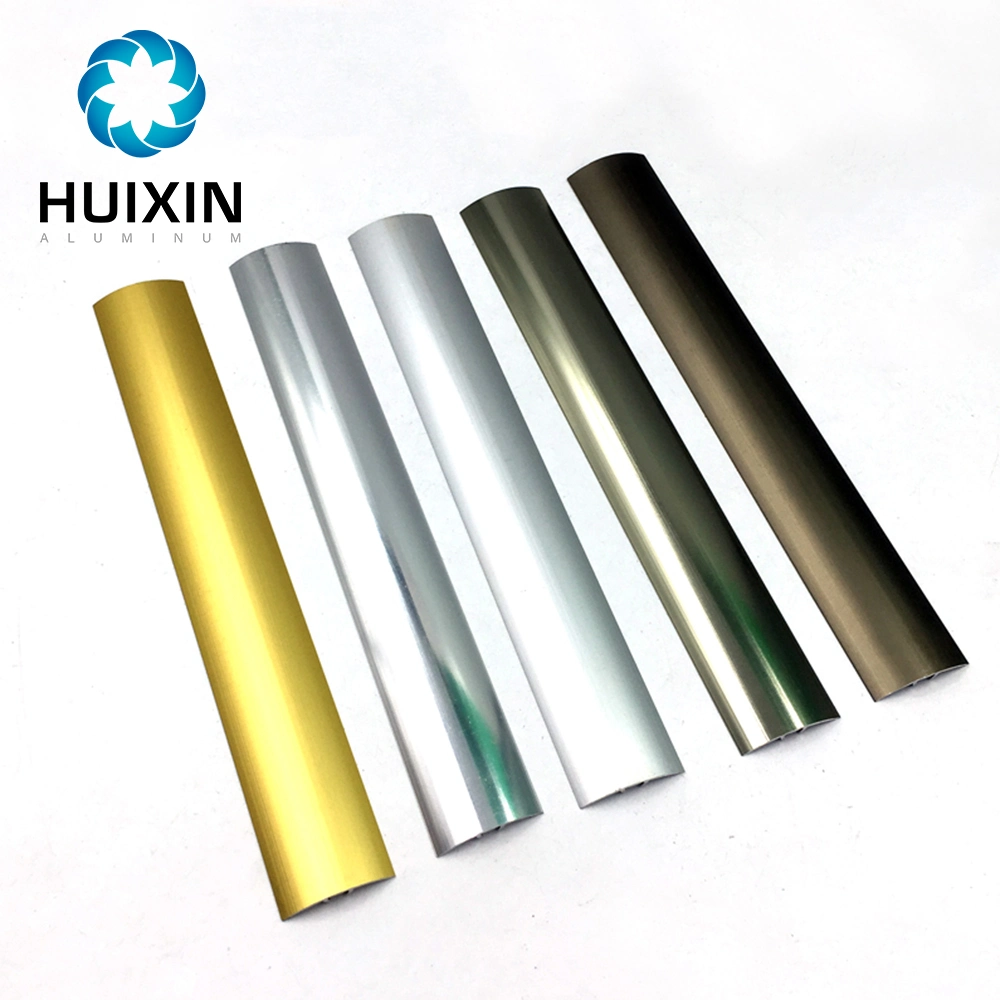 Foshan Anodizing and Polishing Silver Gold Shine Surface Tile Trim Aluminium Stair Nosing Trim