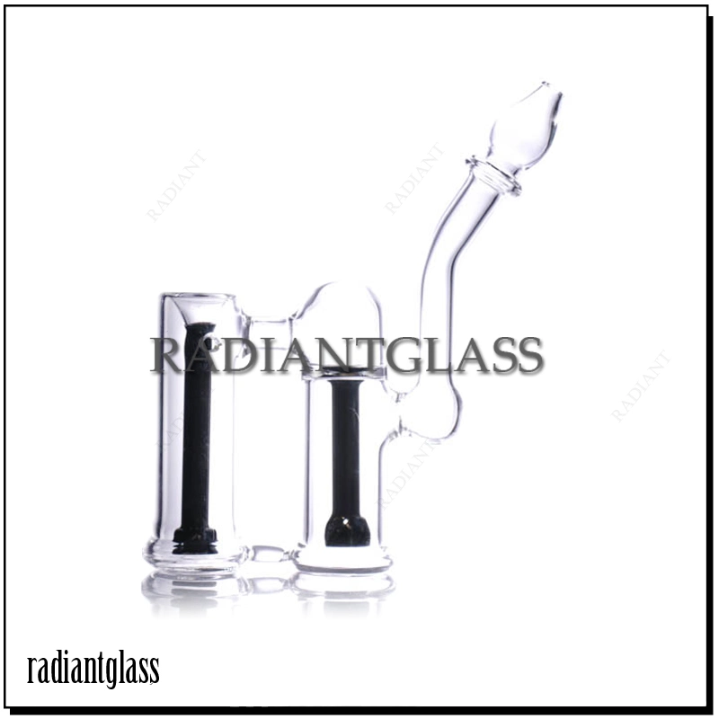 Glass Pipe Water Smoking Gift Wapiti Shape Hand Pipe Double Filter