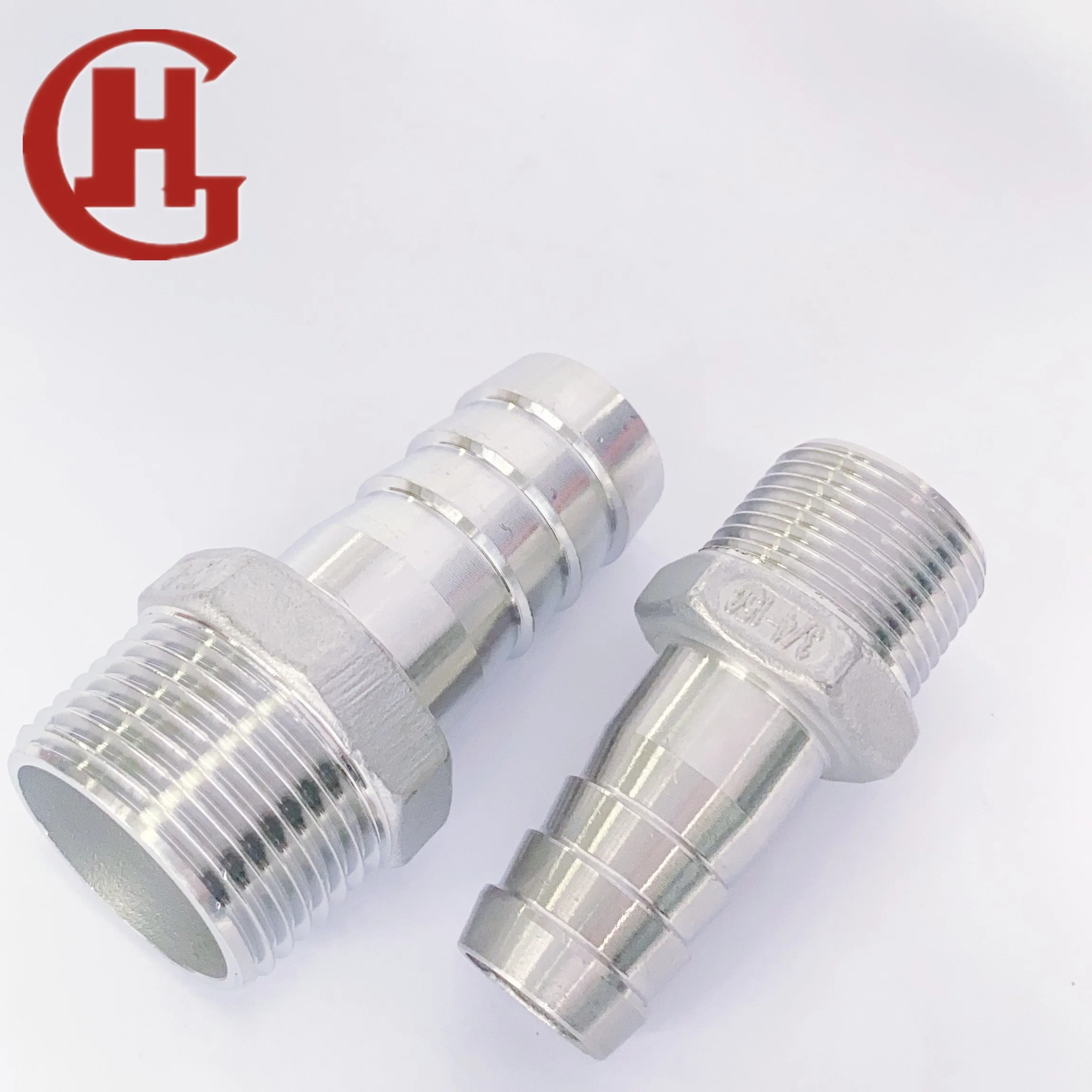 304 Stainless Steel Pipe Fitting Hose Nipple Thread