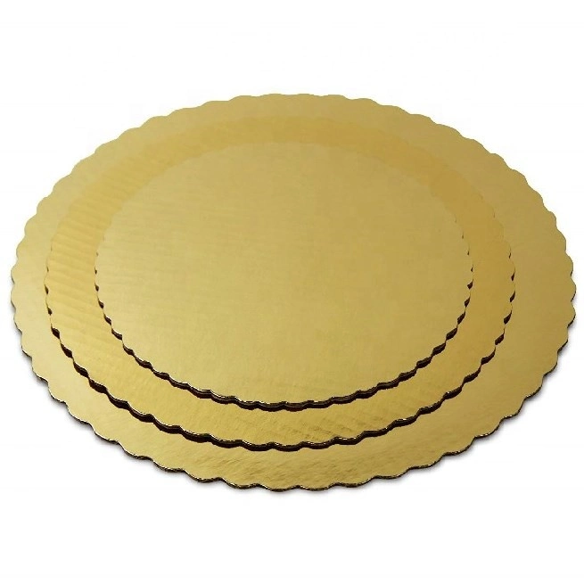 Food Grade Golden/Silver Mini Cake Base Board Different Shaped Sheet Cake Board