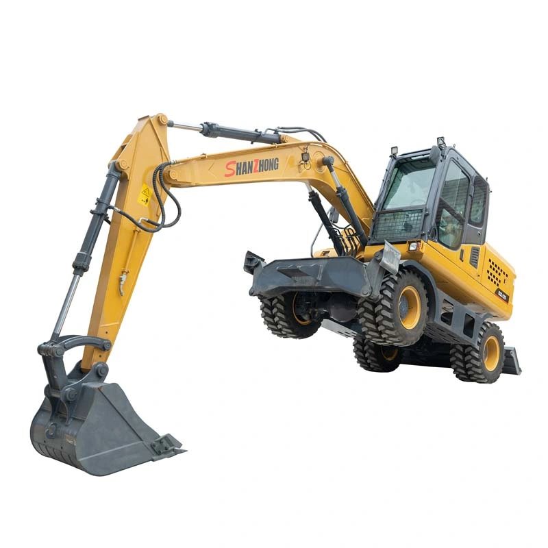 13ton Hydraulic Backhoe Mini Wheel Hole Digger Excavators