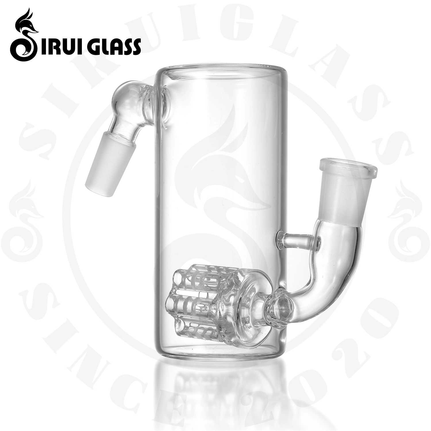 Sirui Heavy Shower Perc Ash Catcher Smoking Filter Glass Smoking Water Pipe Bubbler Smoking Oil DAB Rig Tobacco Smoking Dry Herb Smoking Cleaning Accessories