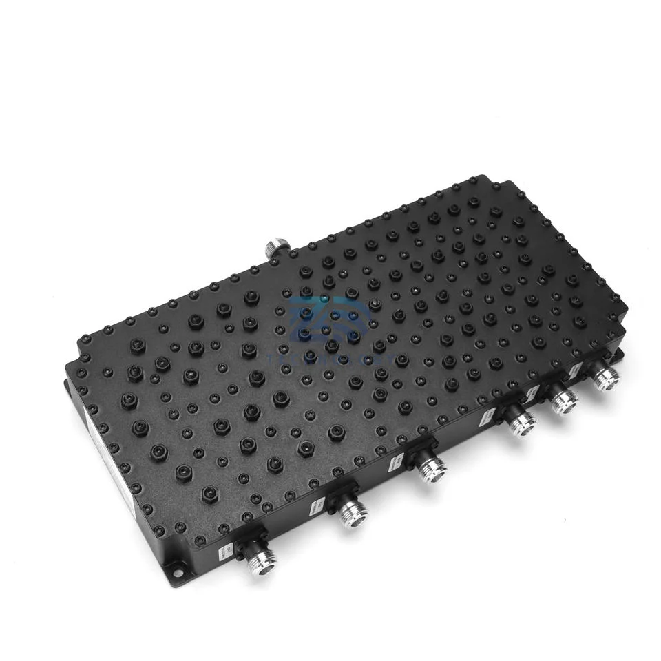 Customized Frequency 800-960MHz 1520-1670MHz 1805-1880MHz 1930-1990MHz 2110-2170MHz 2400-2500MHz 6 Way Combiner with N Female Connector