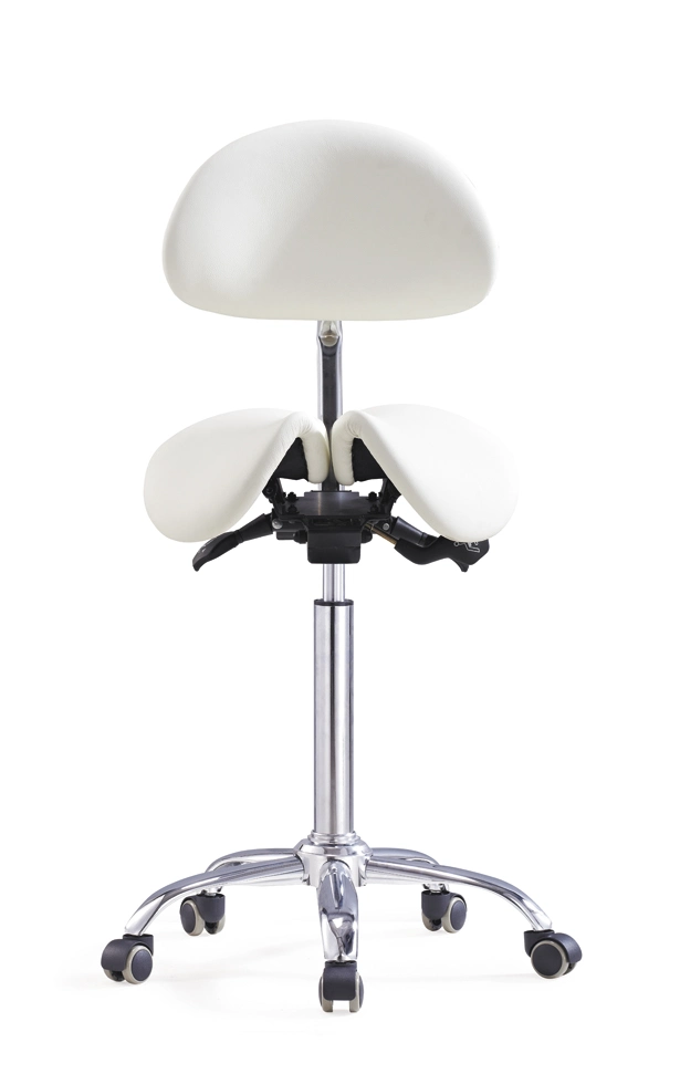 Comfortable Saddle Stool with Backrest and Ergonomically Designed Saddle Shaped Seat Chair