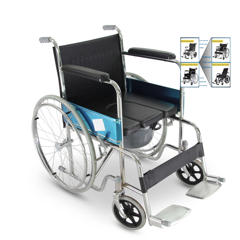 Hand Push Manual Home Care Chair Wheel Seat Manual Fold Supplier Price