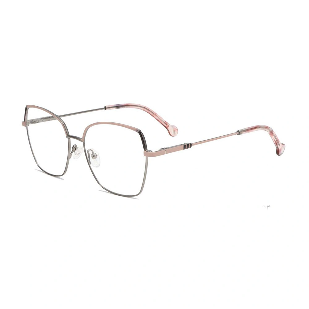 Gd Customer Logo Double Color Women Colorful Metal Optical Frame Eyeglasses Glasses Frames for Men