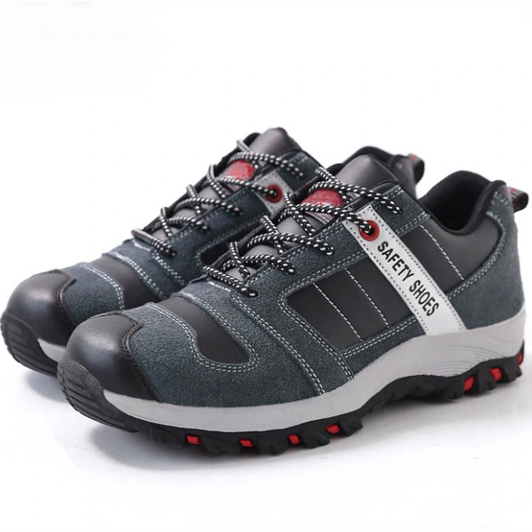 Industrial Genuine Leather Steel Protection Toe Work Safety Shoe