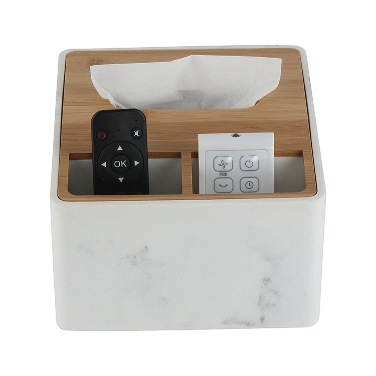 Home Desk Multifunctional Resin Organizer Storage Tissue Box