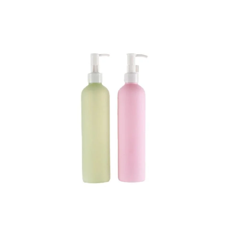 300ml Green Purple Pink Plastic Pump Lotion Bottle