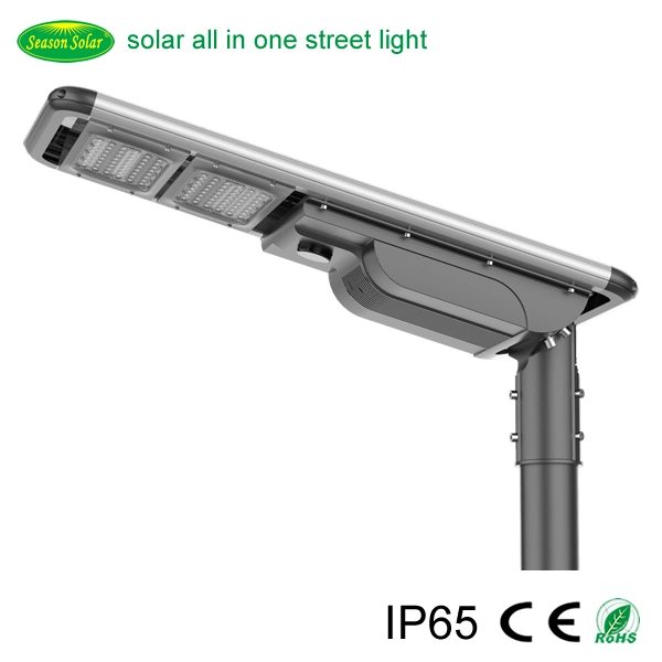 Waterproof IP65 Highway Road Lighting Solar Smart Energy Saving Power System Lighting 220lm/W LED Outdoor Solar Street Lamp