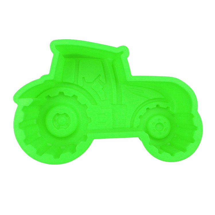 3D Large Locomotive Cake Molds Pan Silicone Tractor Mold for Chocolate Cake Baking Kitchen Tool