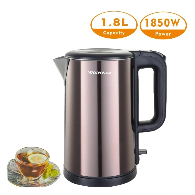 Colorful Stainless Steel Electric Kettle Anti-Scalding 1.8 Liter with Thermal Control