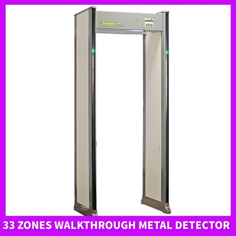 33 zones du détecteur de métal du châssis de porte à pied par le biais de détecteur de métal Archway détecteur de métal