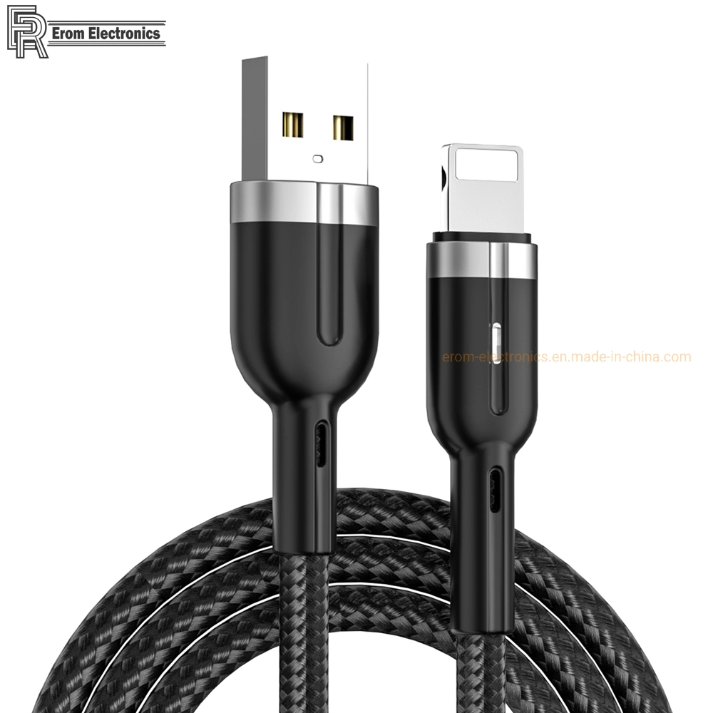 The Factory Produces Fast Charging 100W Type C to Type C Pd Transparent Braided Charge USB Lightning Data Cables