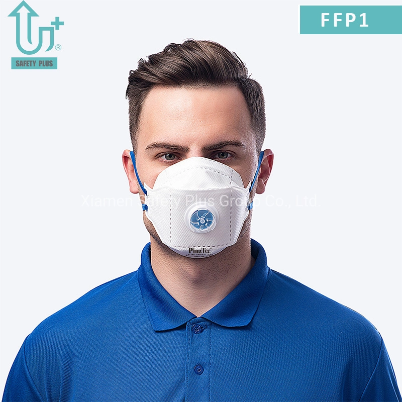 Protector Anti-Pollution no tejido desechable FFP1 filtro Clasificación Headloop Adulto plegable Máscara de polvo de válvula PP soldada