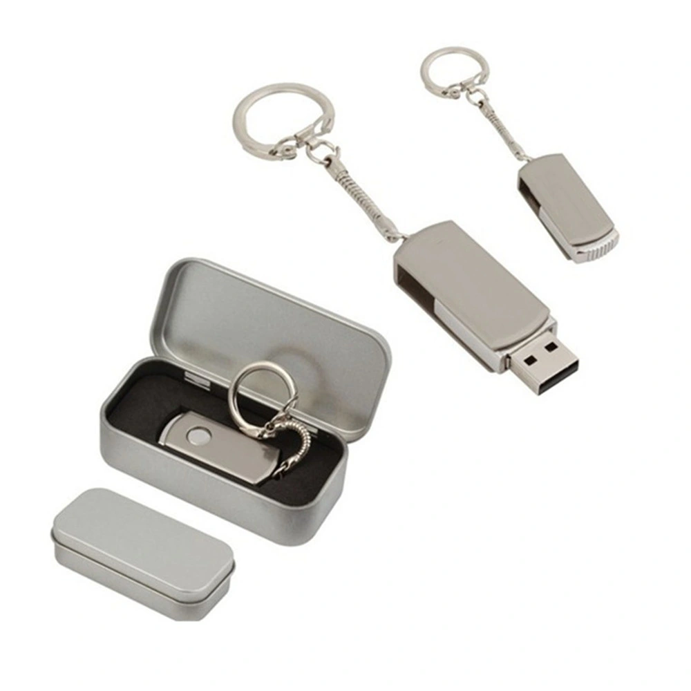 Storage Metal USB Flash Pen Drive with Keychain 4G 8g 16g 32g 64G 128g Disk