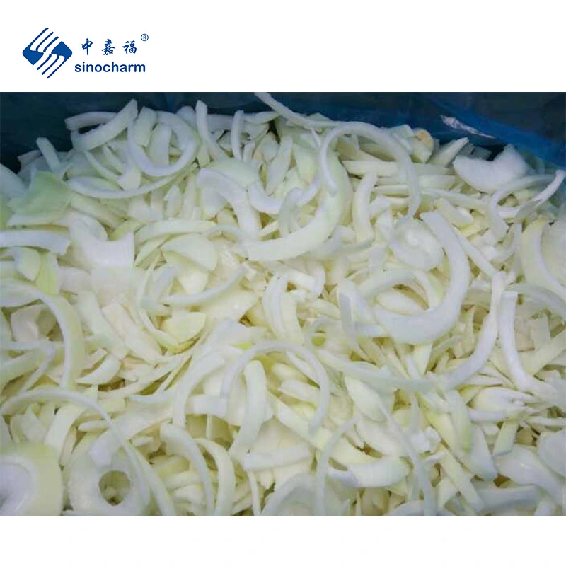 Sinocharm Brc-a Approved IQF White Onion Strips Suppliers Frozen Onion Strips