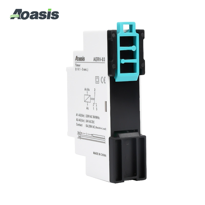 Aoasis Aerv-03 Timer Delay Relay 220V Timer 0.1s to 100 Hours Single Function Time Relay