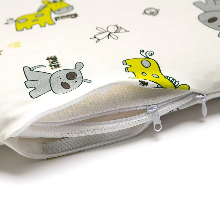 China Supplier Fabric Ventilated Natural Latex Pillow for Baby