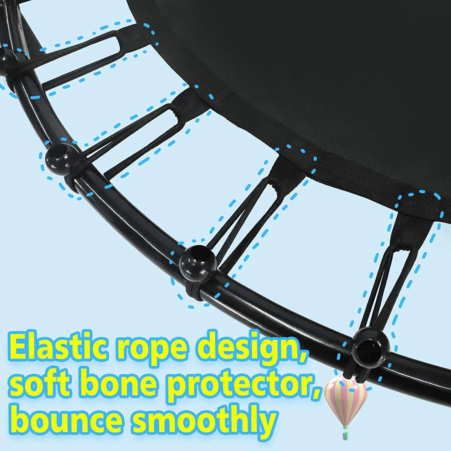 Mini Adjustable Trampoline for Kids Jumping Exercise Trampoline