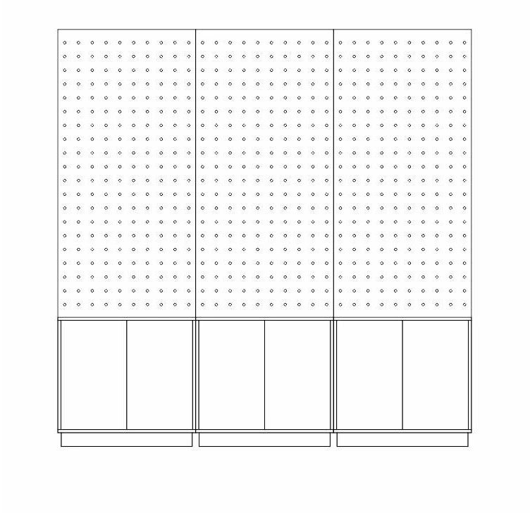 Advertising Head Perforated Wood Pegboard Exhibition Display Stand