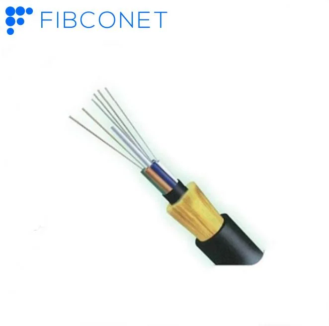 FTTA para exteriores/interiores Metal blindado de fibra óptica de autosoporte plana