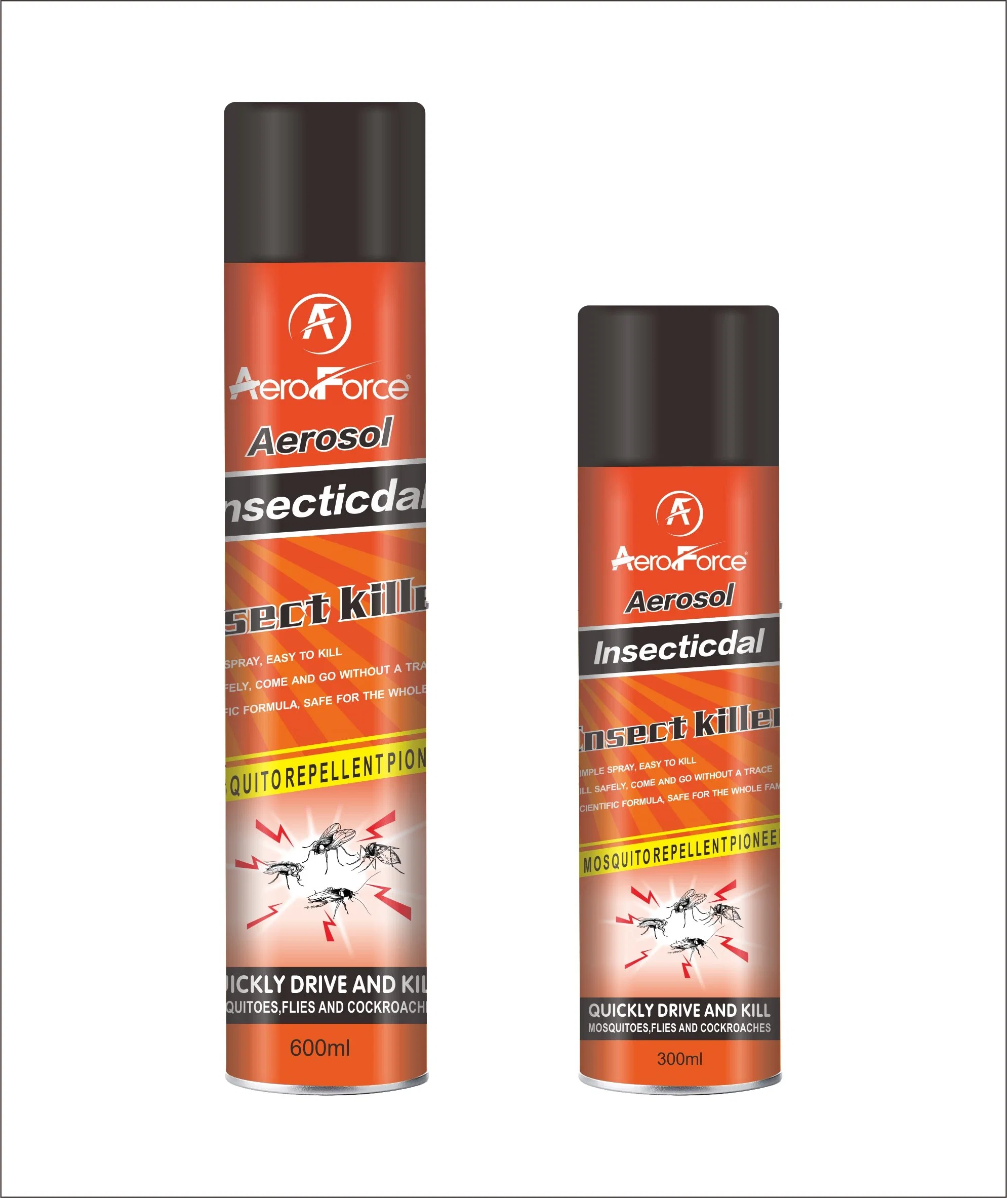 Un buen efecto aerosol hogar Spray Insecticida de Contacto Bed Bug/Mosquito/Asesino/Flyings cucaracha y orugas Anti-Mosquito