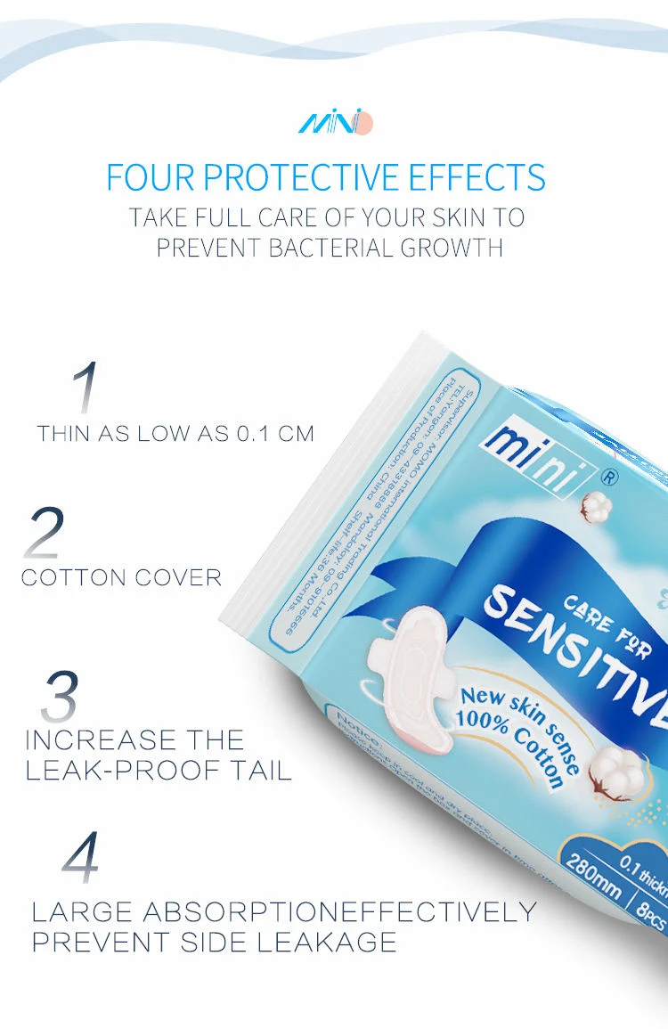 Free Sample The Spot Product High-Quality of Disposable Eco-Friendly Sanitary Napkin Sanitary Pad