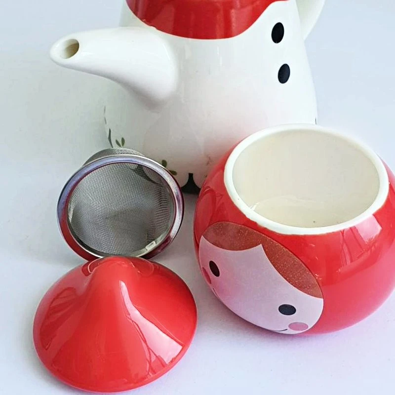 Japan Beatiful Girl Ceramic Teapot Set with Cup