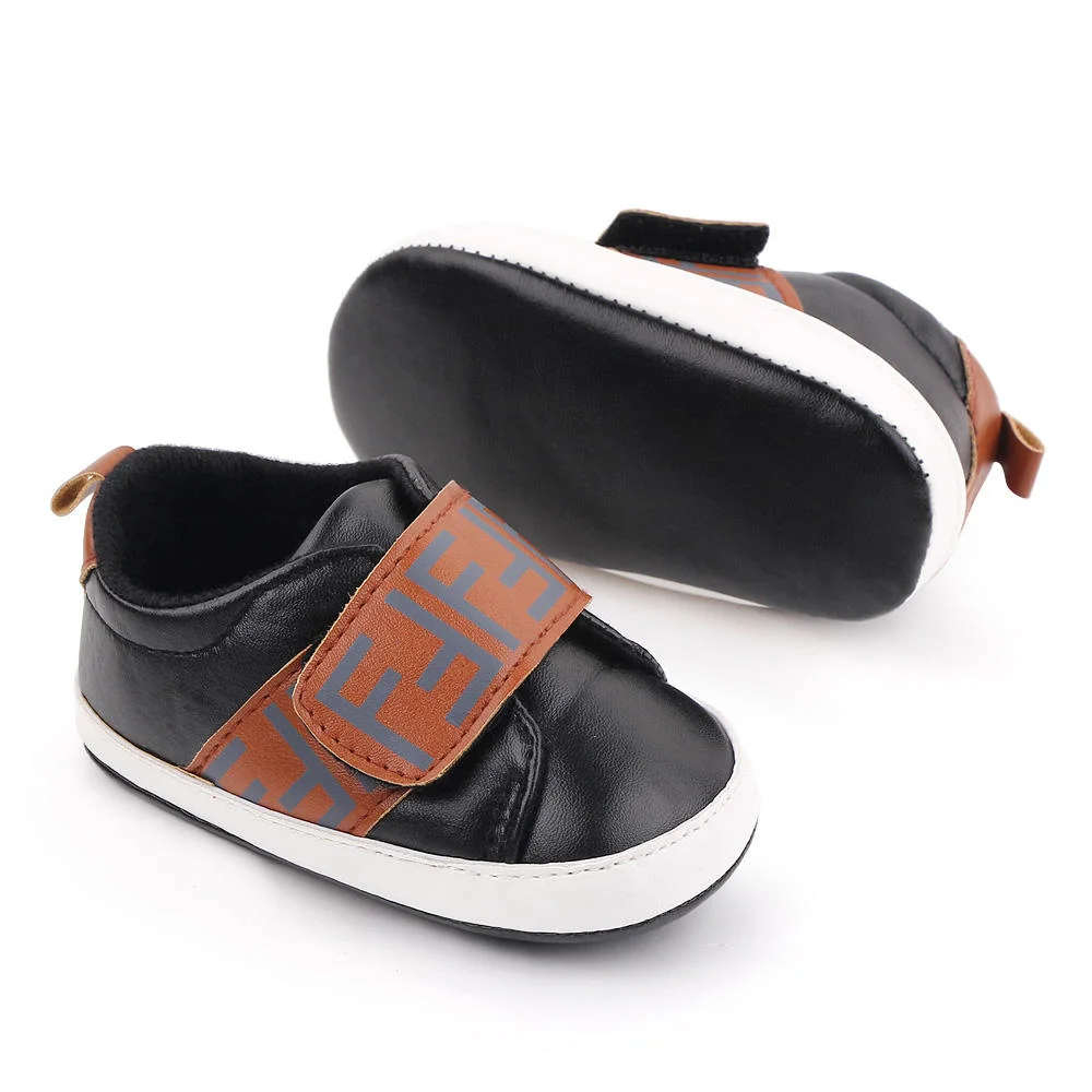 Baby Shoes Spring Autumn New Casual Letter Toddler Soft PU Leather Shoes