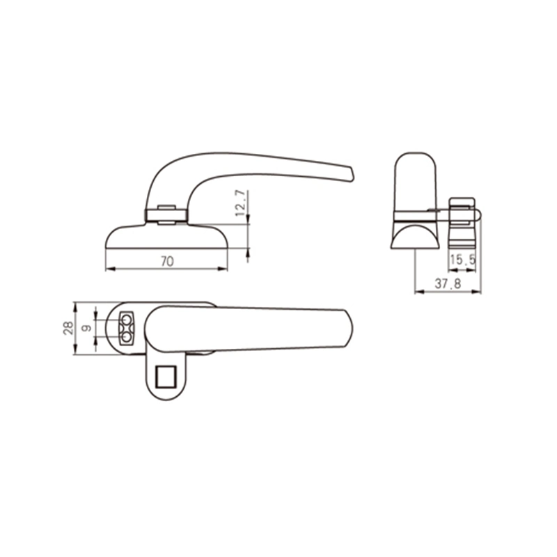 Casement Window Awning Camlock Handle Hardware Accessories Manufactory Price Smart Window Handle Lock