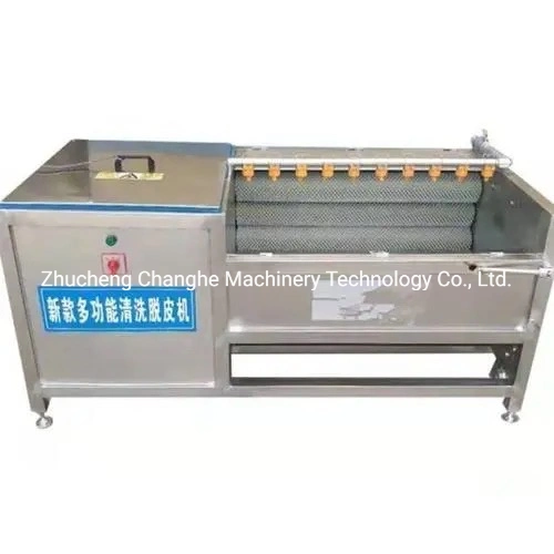 Roller Cleaning Machine Fully Automatic Radish Cleaning and Peeling Equipment