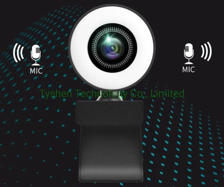 Large Wide-Angle Free Drive Built-in Mic HD USB Webcast Camera