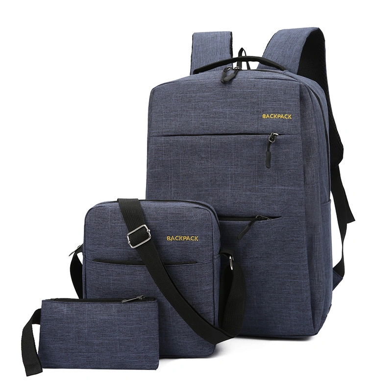Fashion High Quality 3 Set Anti Theft Backpack Men Women Casual Backpack Travel Laptop Backpack School Bag Male Bag Backpack