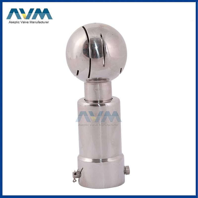 Sanitary Two Slots Both Sides Bolt Rotary Cleaning Ball