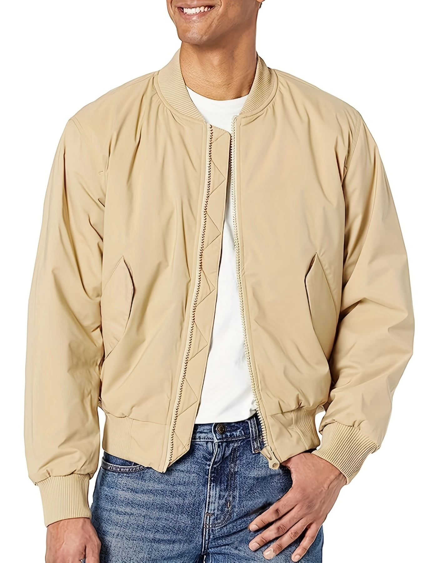 Autumn New Fashion Pilot Basic Style High quality/High cost performance  Polyester Flight Coat Men's Bomber Jacket