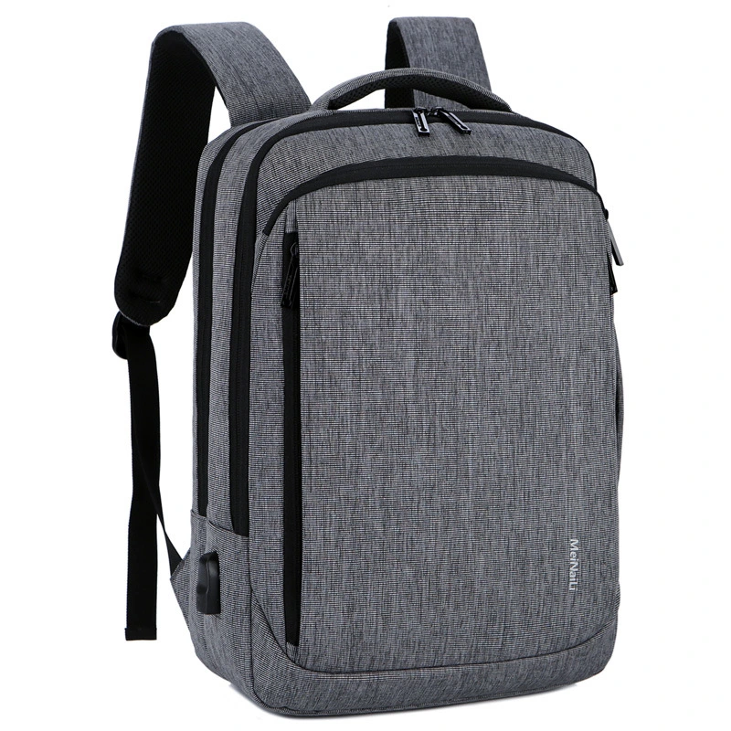 Mochila para escola de adolescentes de 15.6 polegadas e grande capacidade, USB multifuncional Mochila para computador portátil à prova de água para o homem de carregamento