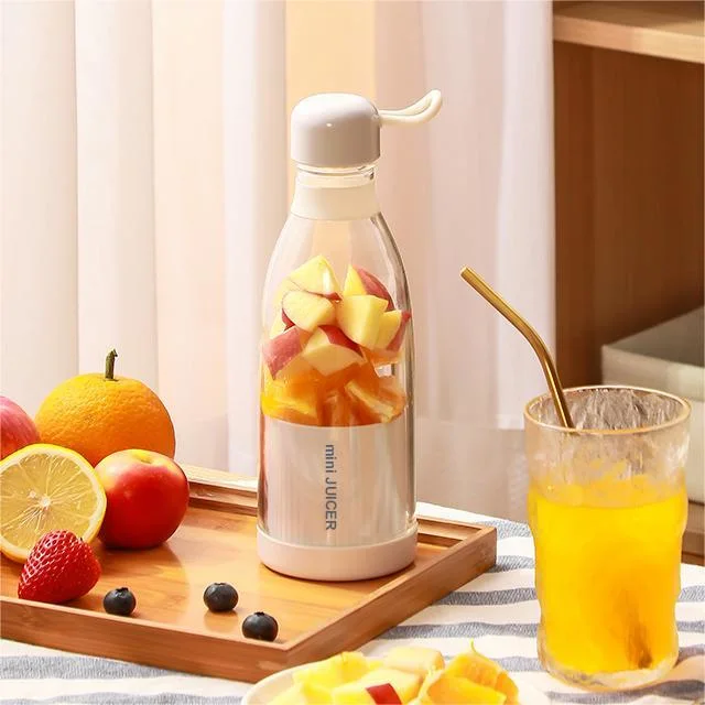 Mini Portable USB Rechargeable Electric Fresh Fruit Juicer Blender Machine Sports Bottle