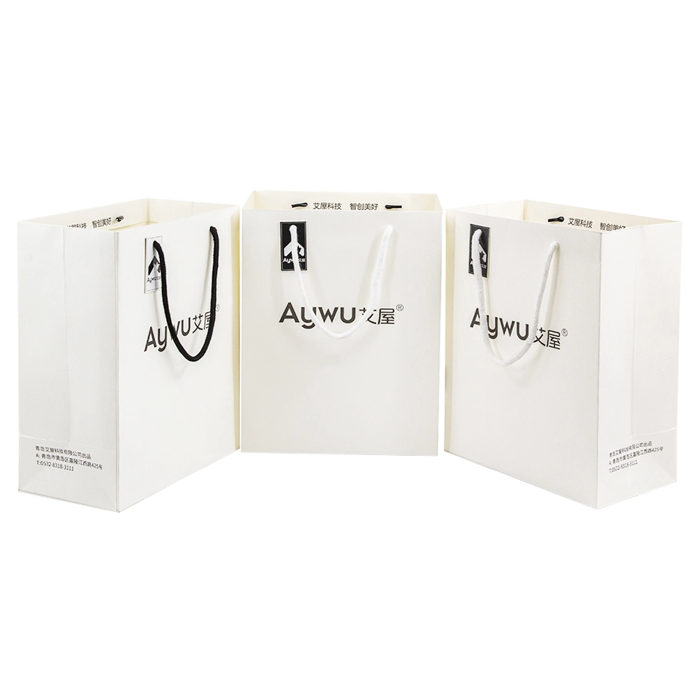 High quality/High cost performance  Paper Shopping Bags with Logo Qr Code Print