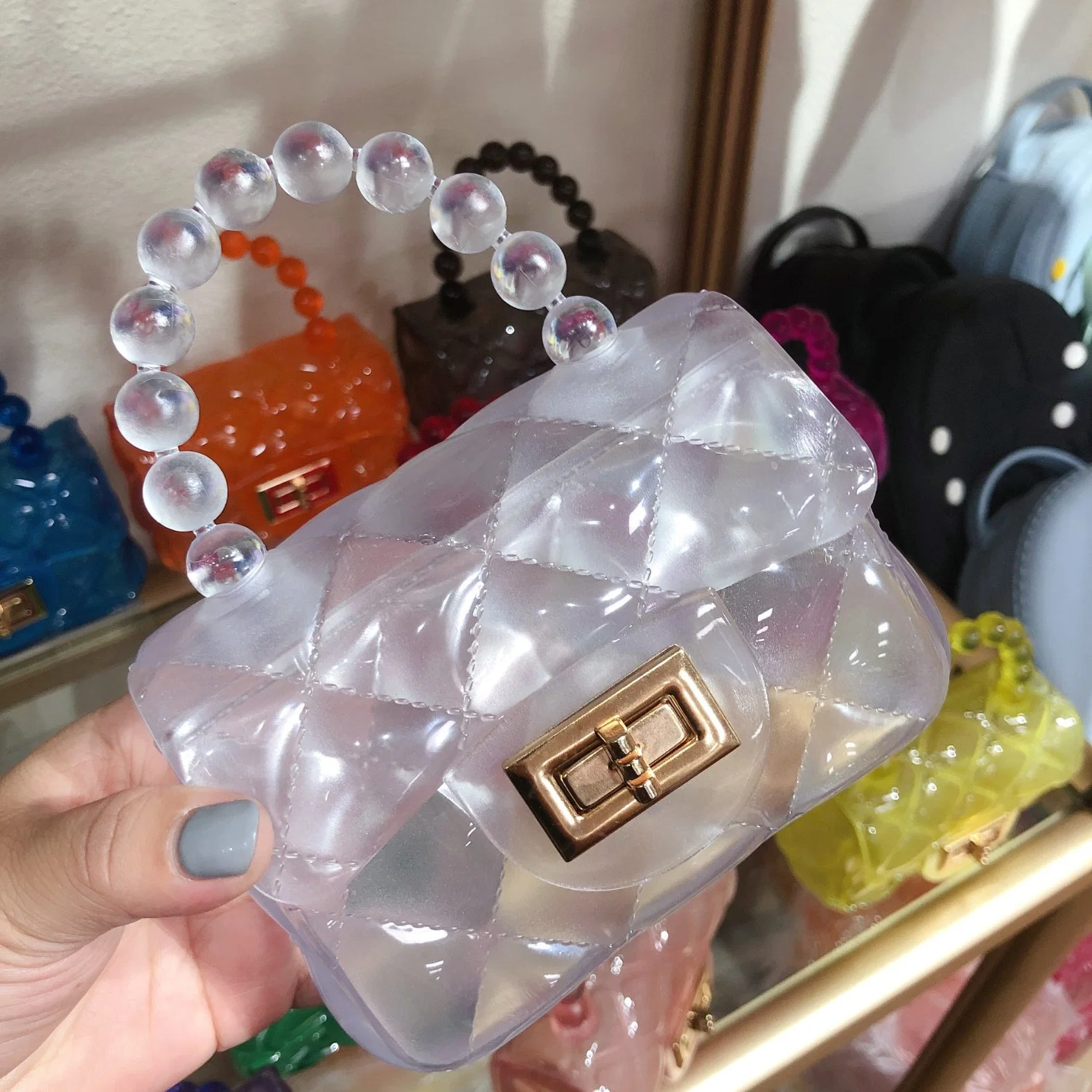 Transparent Jelly Bag Women's Bag Wholesale/Supplier PVC New Jelly Bag Woman