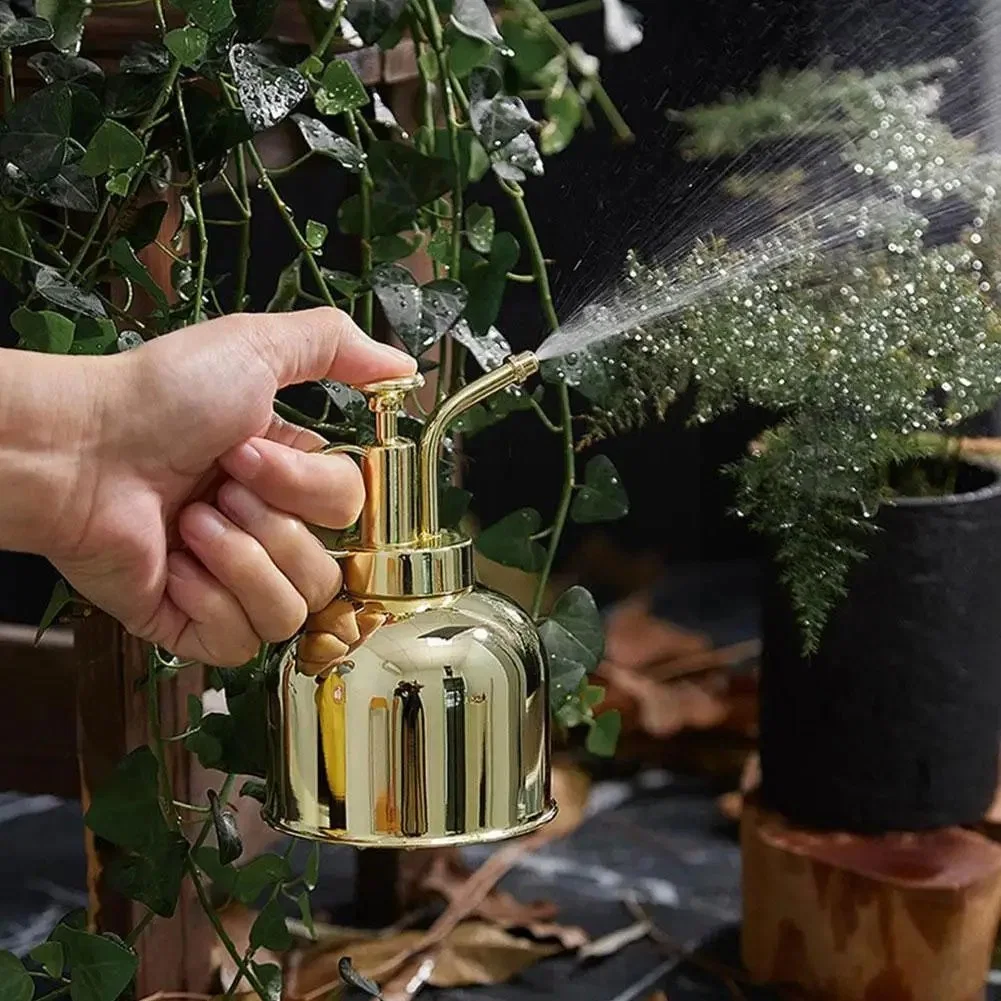 Retro 304 Edelstahl Bewässerungskanne Blume Bonsai Sukkulent Dusche Bestreuen Flasche Pflanzen Garten Werkzeug Spray Dose